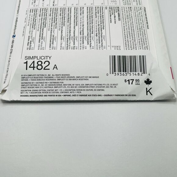 SIMPLICITY 1482 Dogs Clothes/Costumes 3 Sizes 7 looks PATTERN S-M-L Carla Reid’s - Picture 3 of 8